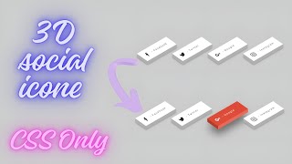 Create Stunning 3D Social Media Buttons with Hover Effects (HTML & CSS Tutorial)