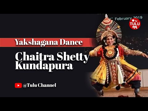 Chaitra Shetty Kundapura yakshagana dance(What's app sensation girl)- With full costume & makeup