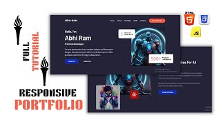 How to Make a Responsive Modern Portfolio Website | Html CSS JS Beginners To Advanced Full Tutorial