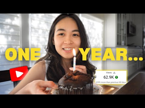 First year on YouTube (channel analytic)