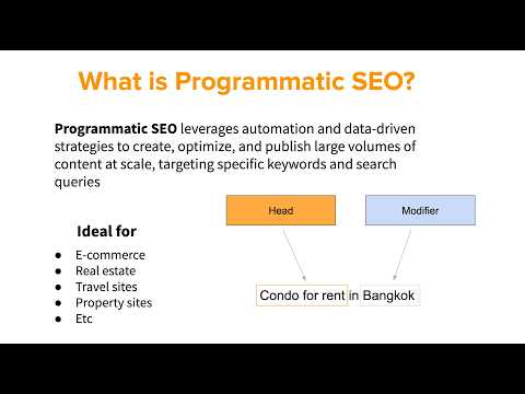 Programmatic SEO 101