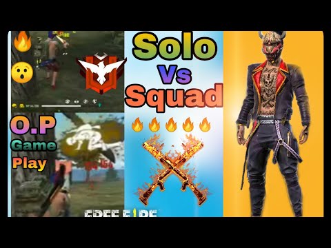 Rank Solo Vs Squad || Insane Gameplay 😱😱 || Must watch 🔥🔥 ||