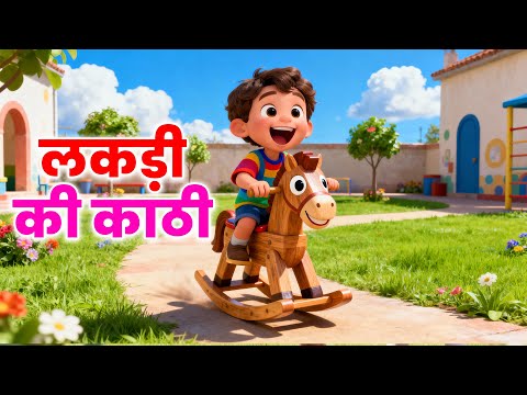 लकड़ी की काठी | Lakdi Ki Kathi, Kathi Ka Ghoda | Nursery Rhymes | Rhyme For Childrens