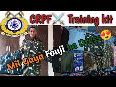 CRPF ⚔️ Training kit 2025 😍||SSC GD 2024|| #fouji #crpfgd#sscgdcrpf #tranig #traningkit#viralvideo