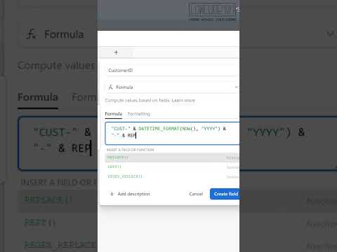 lowcode101.com Quick Hacks: Generate record ID with leading zero on Airtable