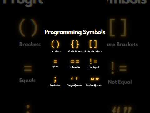 Programming Symbol Which Are Using #coding #symbol #coder #programming