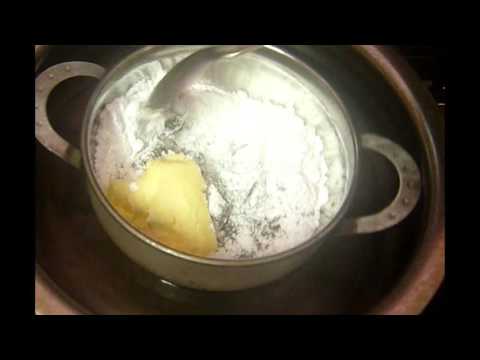 Making butter chocolate Icing cream