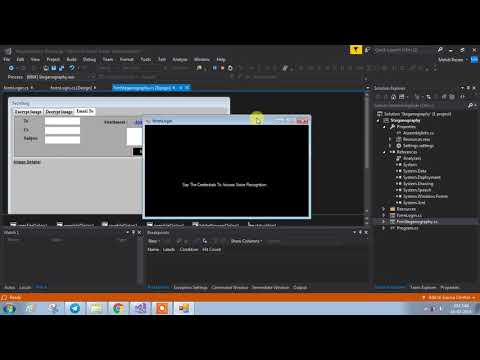 Stenography with speed recognition project in C#