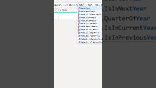 Apply Excel like Date Filters in Power Query #shorts
