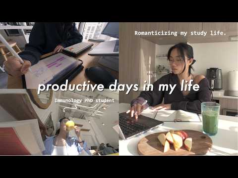 calm and productive days in my life 🌟 | romanticizing research and STEM, a study vlog