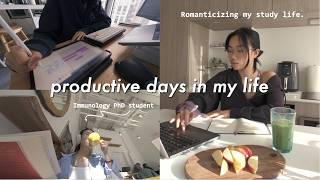 calm and productive days in my life 🌟 | romanticizing research and STEM, a study vlog