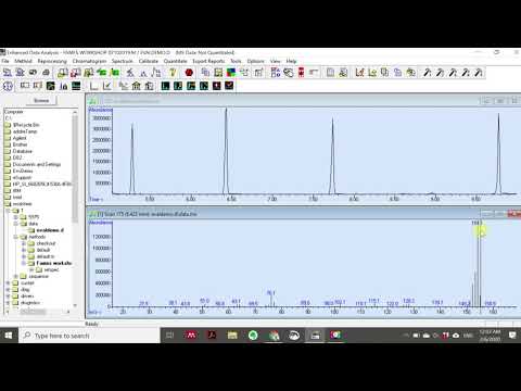 How individual compound is identified in GCMS