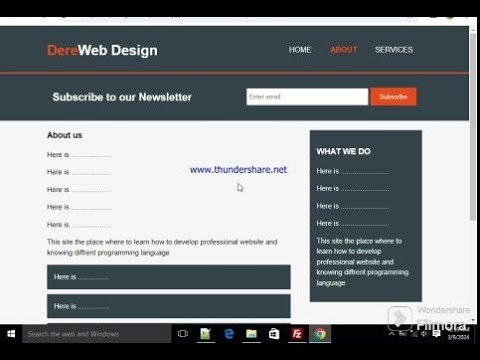 Part #2 HTML AND CSS RESPONSIVE WEBSITE SITE CREATION.
