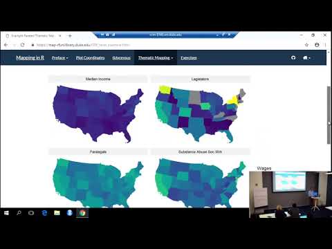 Mapping with R -- lat/long, interactive basemaps, and choropleths