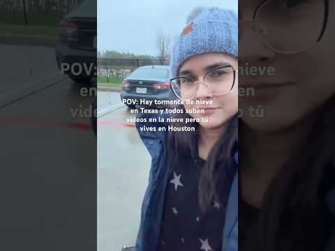 ❄️Nieva en Texas pero no en Houston 🫠 #snowstorm #houston #houstontx