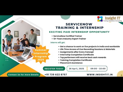 ServiceNow Training with Internship | Insight IT | ServiceNow Online Classes #servicenowtraining