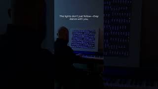 The lights don’t just follow—they dance with you. #synth #techmeetsart #ledlighting #musicproducer