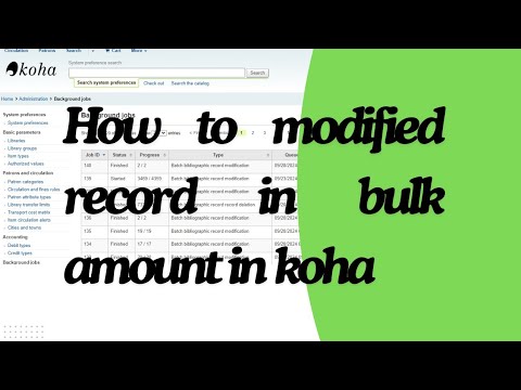 How to modified bulk amount of Record in Koha Hindi/Urdu