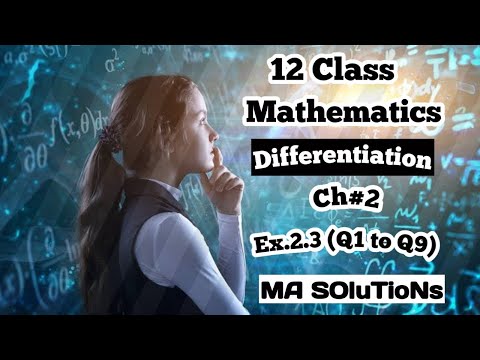 12Class , Mathematics,Ch#2 Exercise 2.3 Question 1to 9