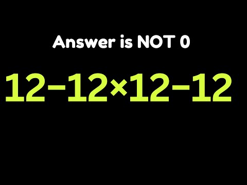 Most People Get This Simple Math Question Wrong!