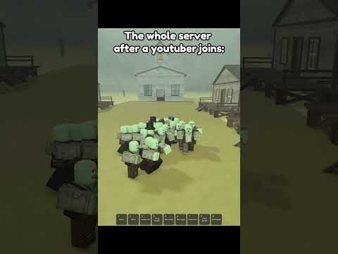 the whole server when a youtuber joins: #shorts #roblox #robloxshorts #deadrails