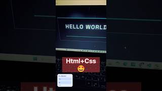 HTML+CSS - Hello World!!!🌍✨#shorts #html #css