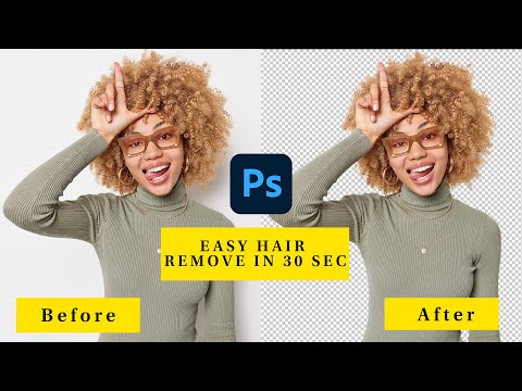 How to Remove Hair Perfectly | In Photoshop 2mins|