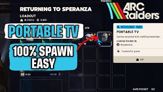 How to Get Portable Tv's 100% Spawn Arc Raiders Quick Guide
