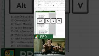 ⬇️ Create dropdown lists in Excel with Alt A V V #excel  #excelforbeginners  #exceltips