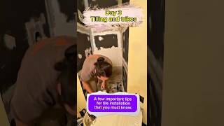 A few important tips for tile installation#bathroomrenovation #tilingwork #tileshower #tilingtips