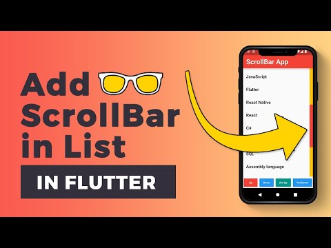 ScrollBar in Flutter  #khoobcoding