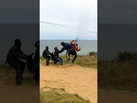#paragliding  Catapulted tandem crew
