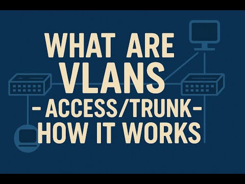 What are VLANS - Very simple explanation 