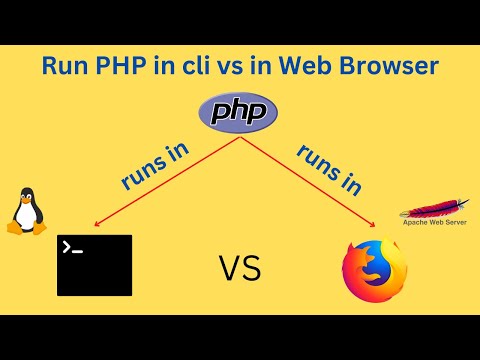 How to run php file from Cli (Linux Terminal) vs from a Web Browser (Apache Server)