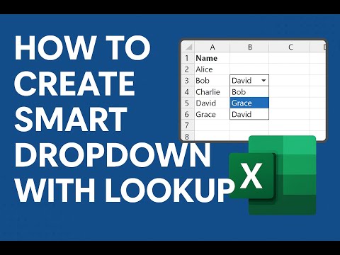 How to Create Smart Dropdown with Lookup in Excel | VLOOKUP + Data Validation (Full Tutorial)