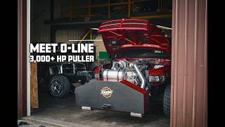Meet O-Line! Cummins Pulling Truck walk around. Plans for the future including triple 107mm turbos.