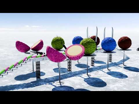 Satisfying GIANT Popsicle Domino Effect Simulation!