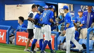 【驚異的な回復力】大田泰示、ヤクルト投手から死球を受けて足を引きずりながら負傷交代するも試合終了後には普通に歩く2023.8.17