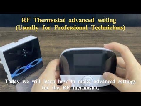 How to make advanced settings for the RF thermostat. -19