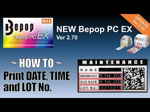 How to print DATE, TIME, and LOT No