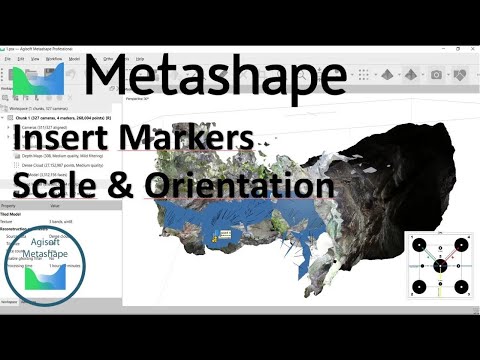 How to orient and scale 3D Model Agisoft Metashape - cómo orientar y escalar modelo 3D