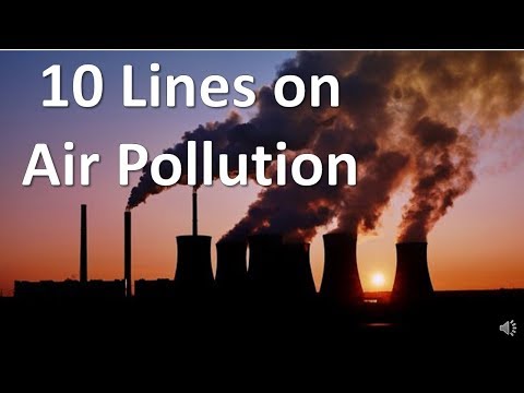 10 lines on air pollution in english | Essay on air pollution | Smart Learning Tube
