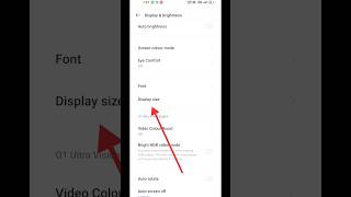 How to change display size in realme phone #shorts #youtubeshorts #mobile
