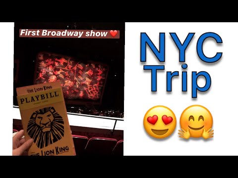 FIRST BROADWAY SHOW | NYC VLOG