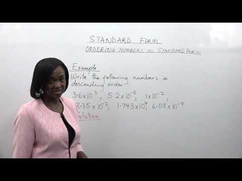 Standard Form  - Calculations In Standard Form
