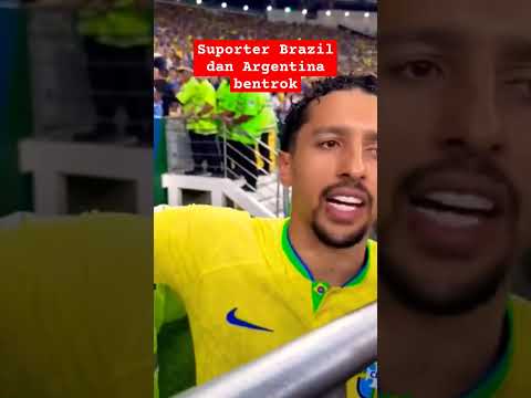 kericuhan suporter Brazil dan Argentina #pialadunia2026 #fifaworldcup