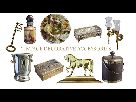 Layer vintage and preowned decorative accessories in your home to get an authentic designer look