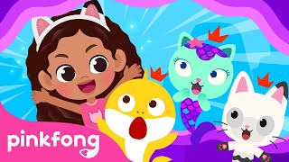 @BabyShark x @GabbysDollhouse : Let's Play Hide and Seek | Baby Shark Dance | Pinkfong Official