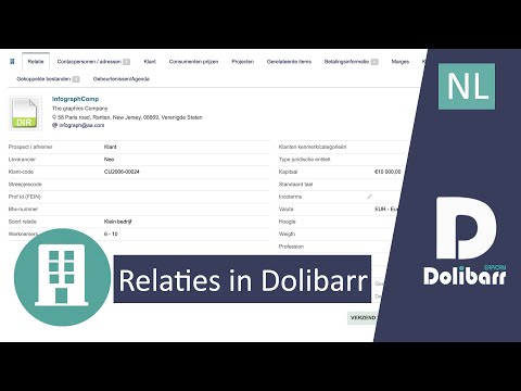 Tutorial 4 - NL - Relaties (prospects, klanten, leveranciers) in Dolibarr ERP CRM