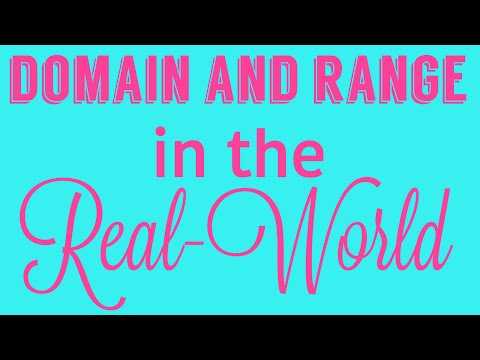 Domain And Range In The Real-World